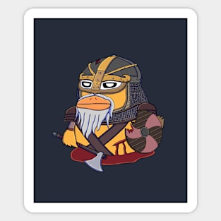 Viking Duck Sticker